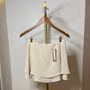 NEW! DO+BE Cream Layered Skort